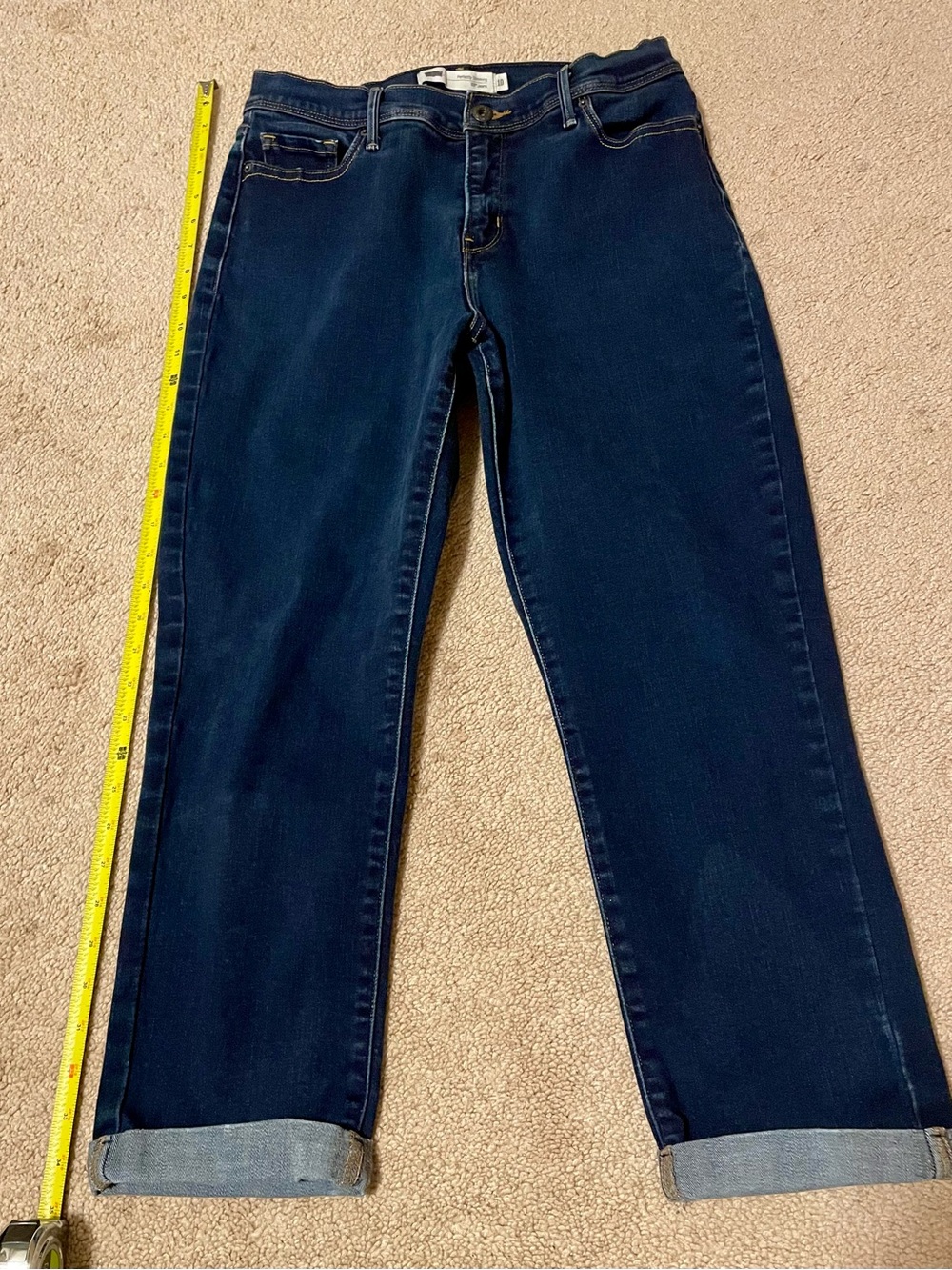 Levi's 512 Indigo Blue Perfectly Slimming Jeans size 10